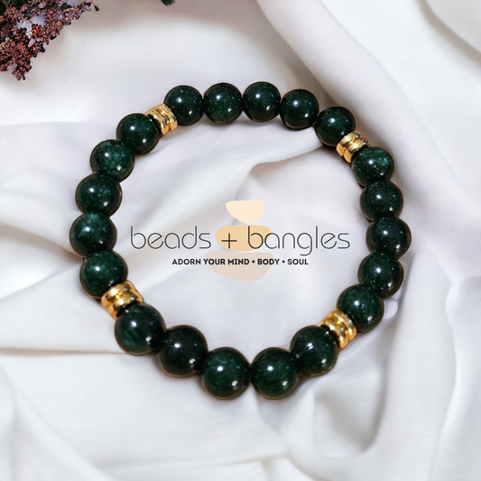 Dark Green Jade Bracelet