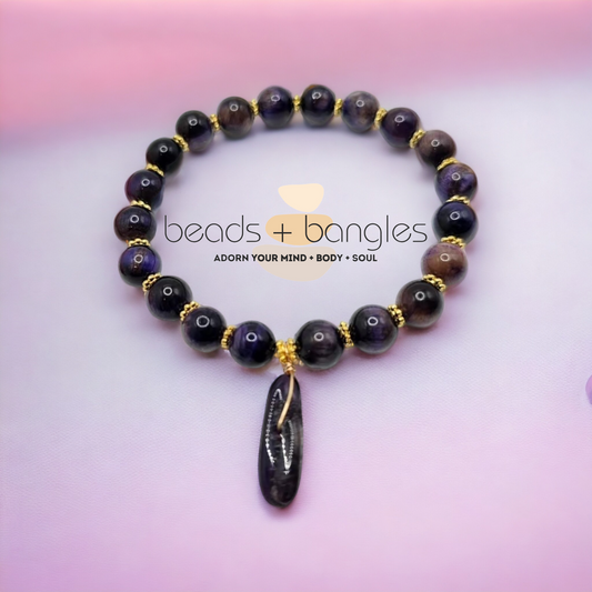 Purple Cat's Eye Bracelet