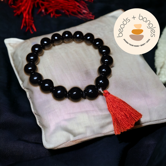 Onyx Mala Style Bracelet