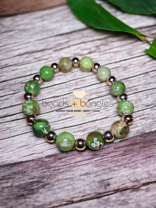 Imperial Jasper (Lime Green) Bracelet