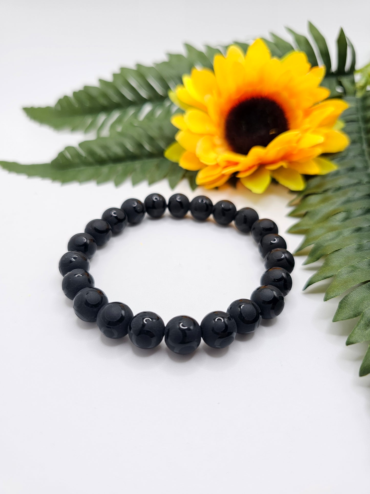 Matte Black Onyx w/Decorative Swirl Pattern